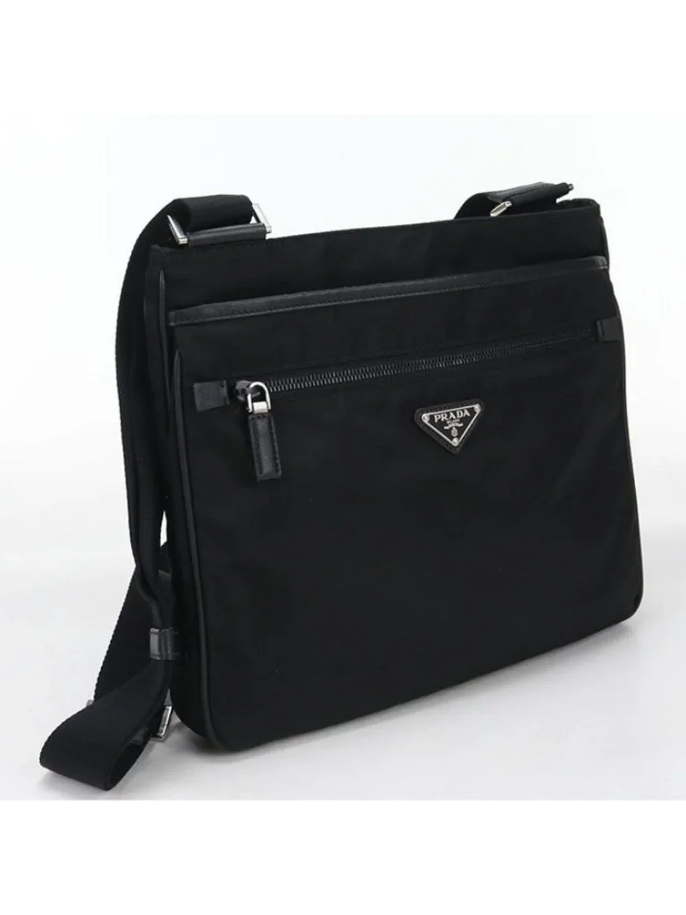 Prada Triangle Logo Shoulder Bag Nylon